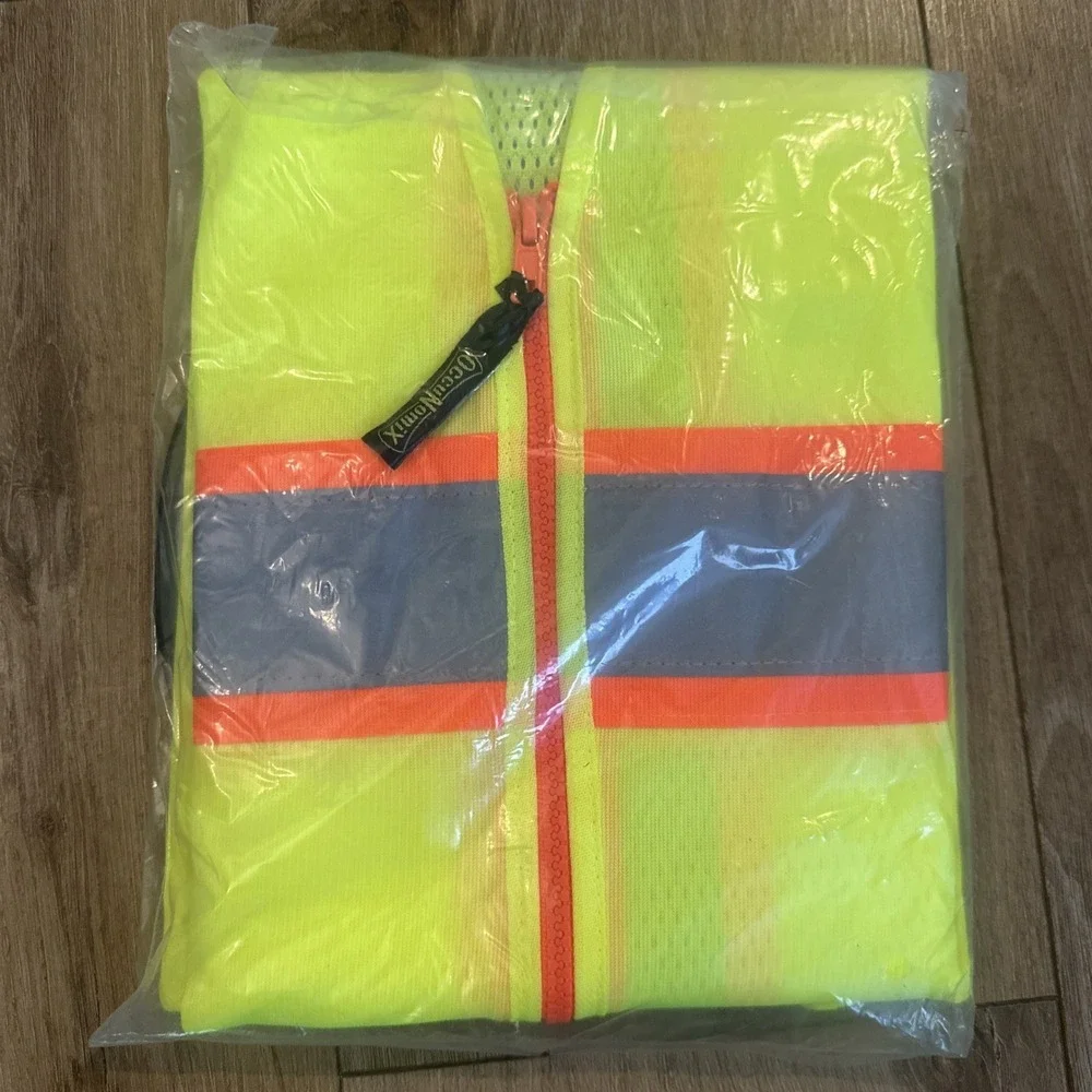 OccuNomix LUX-ATRNSM Classic Mesh Two-Tone Surveyor Safety Vest 3X Class‎ 2 NEW